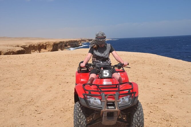 Hurghada: 3 Hours Quad Bike & Camel ride - Bedouin camp time: tea, bread, a camel ride, and shisha options