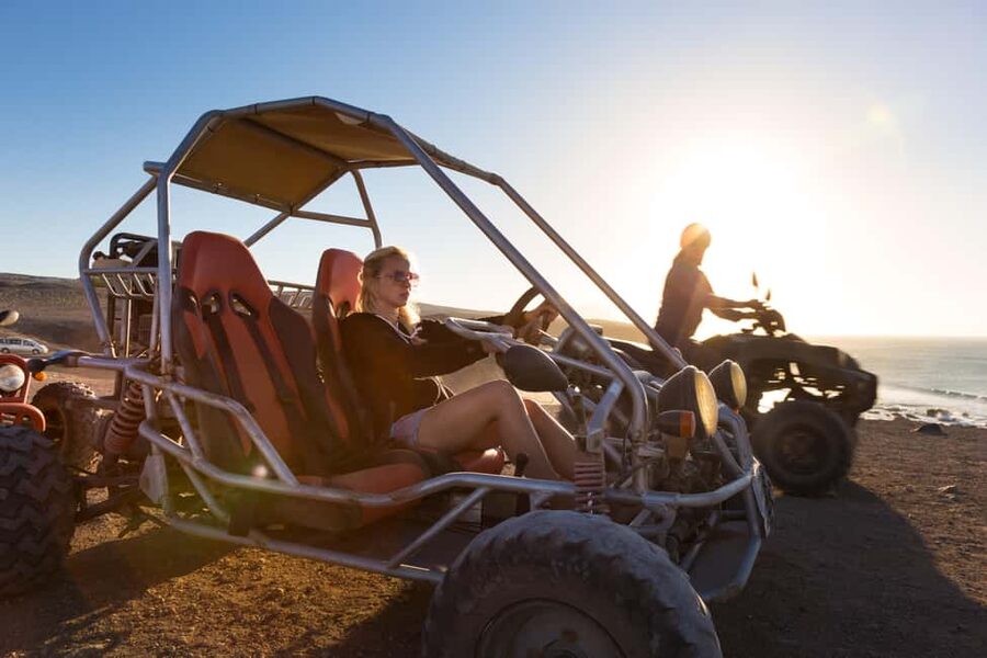 Hurghada: ATV Quad, Jeep and Buggy Safari with BBQ Dinner - Sunset Views and the Oriental Show: Tanoura and Fire Performances