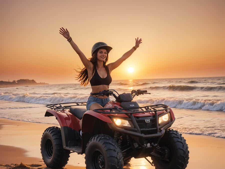 Hurghada: Desert Quad Bike Camel Ride with Optional GoPro - Two hours of guided quad biking through dunes and toward the sea