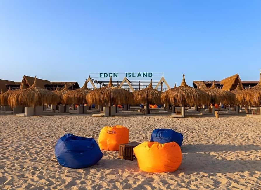 Hurghada: Eden Island Day Trip with Water Sports and Lunch - Eden Island, where the Red Sea looks unreal