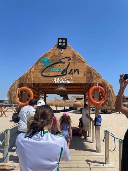 Hurghada: Eden Island Day Trip with Water Sports and Lunch - Water sports like banana boat rides and tubing
