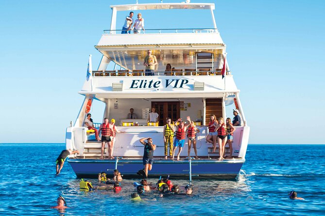 Hurghada: Elite VIP Cruise with Seafood and BBQ Buffet Lunch - Seafood and BBQ buffet lunch, plus unlimited drinks all day
