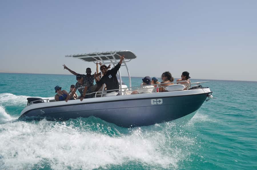 Hurghada: Orange Bay Dolphin Watching, Snorkeling & Lunch - Speedboat Dolphin Watching in the Open Sea (What It Feels Like)