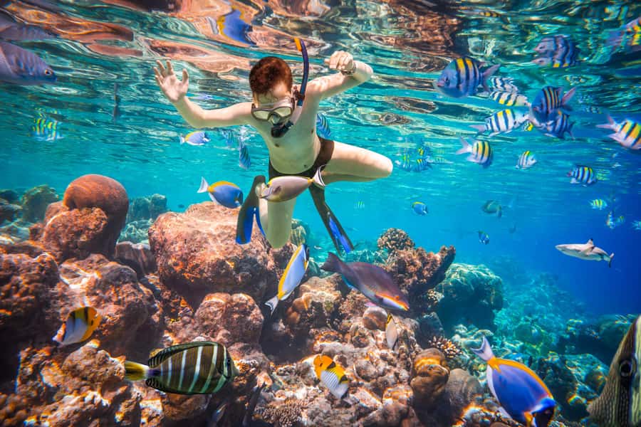 Hurghada: Orange Bay Island Boat Trip w/ Breakfast and Lunch - Banana Boat or Sofa Ride: Fun Add-On With a Wind Check