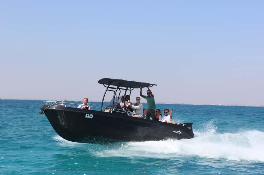 Hurghada: Private Speedboat to Orange Bay and White Island - The White Island (Nemo Bay Stop): Beach Time Plus Tide Reality