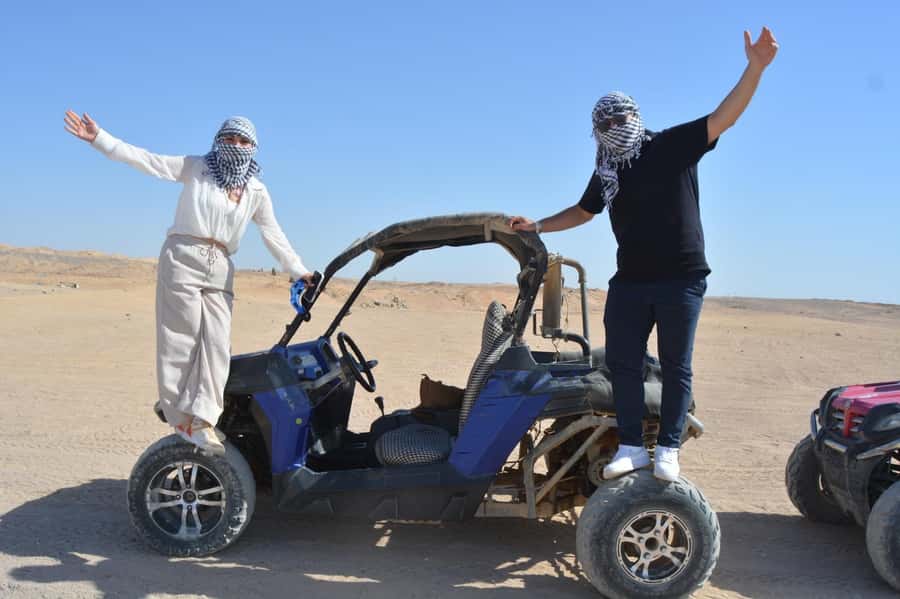 Hurghada: Quad and Buggy Safari with Dinner and Show - Sunset rooftop views you will actually remember