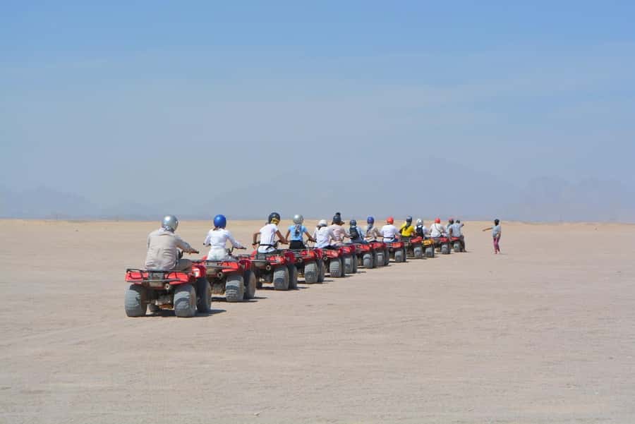 Hurghada: Quad Bike, Buggy, and Camel Ride & Bedouin Village - Oriental Show and Dinner If You Book Afternoon