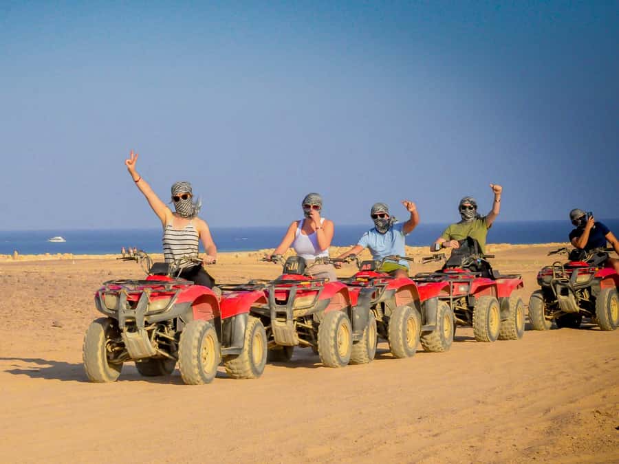 Hurghada: Quad Bike, Camel, Show, Dinner, & Stargazing Trip - Pickup reality: travel times from Hurghada and nearby resorts
