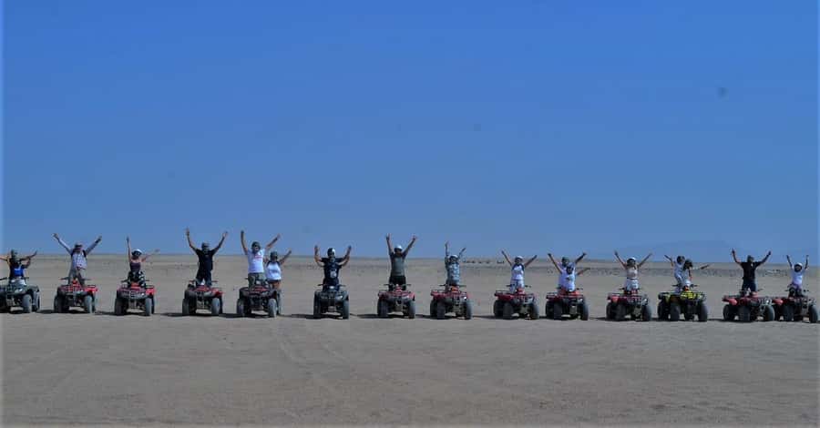 Hurghada: Red Sea Desert Quad Biking Tour & Sand Mountain - Driving 25 kilometers through Red Sea desert valleys