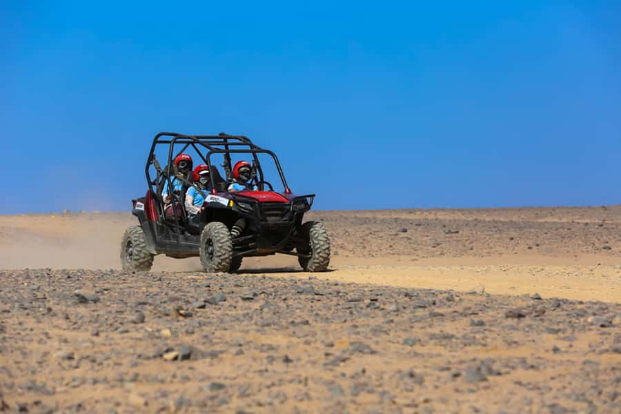Hurghada: Sunset Desert Safari by Dune Buggy - From Hurghada To The Desert Base In An Air-Conditioned Pickup
