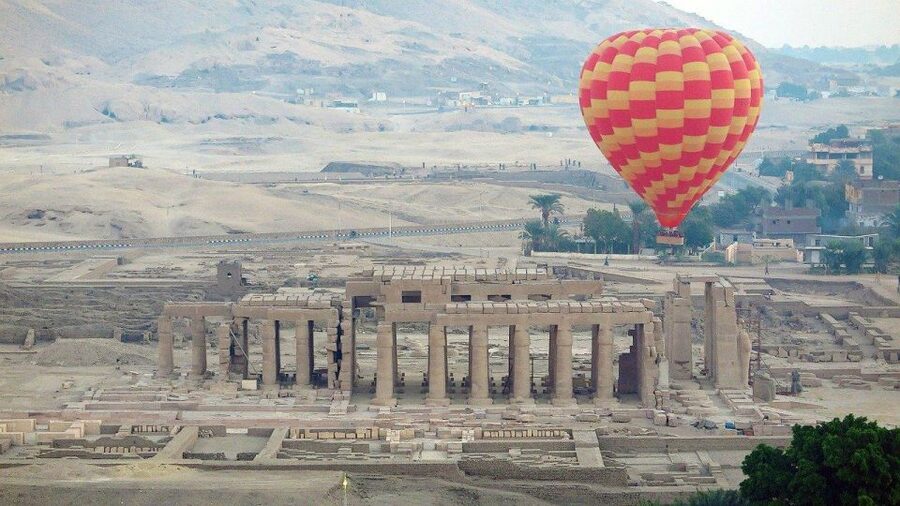 Luxor: Amazing Sunrise Hot Air Balloon Ride - The Flight Route: Karnak, Luxor Temple, the Nile, and the Valleys Below