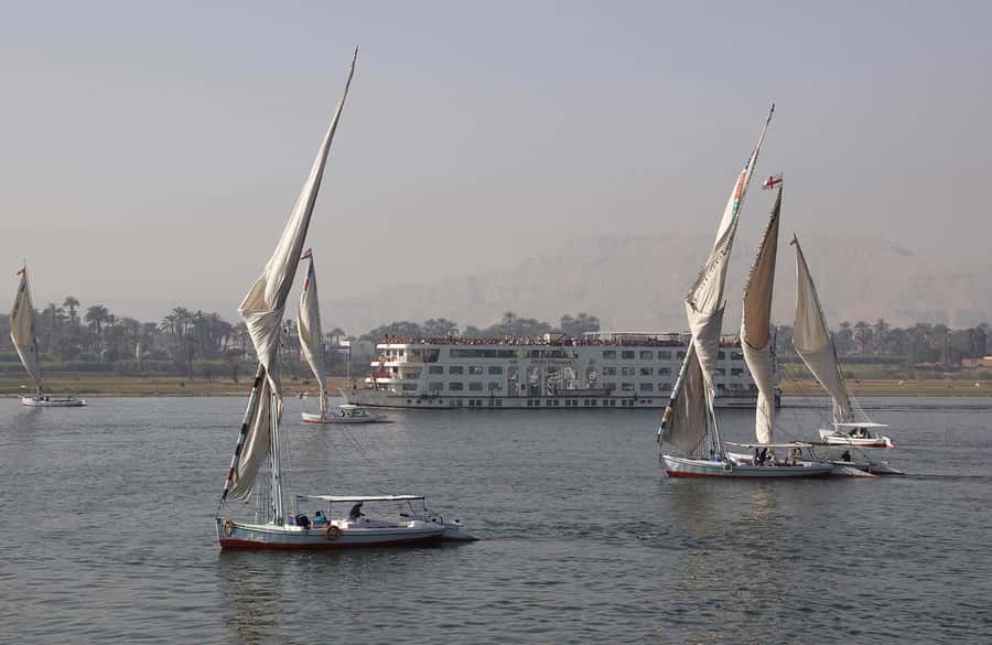 Luxor: Private Felucca Boat Trip with Hotel Pickup - Along the Nile: horses, donkeys, birds, and everyday scenes