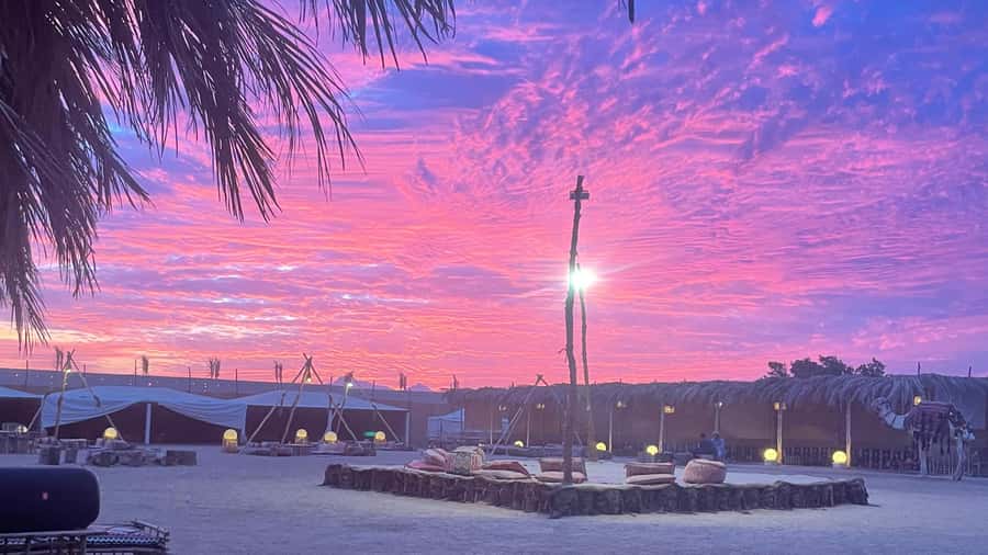 Makadi Bay: BADU Luxury Bedouin Dinner Experience & Stargaze - Sunset in the desert, then a short camel ride across the dunes