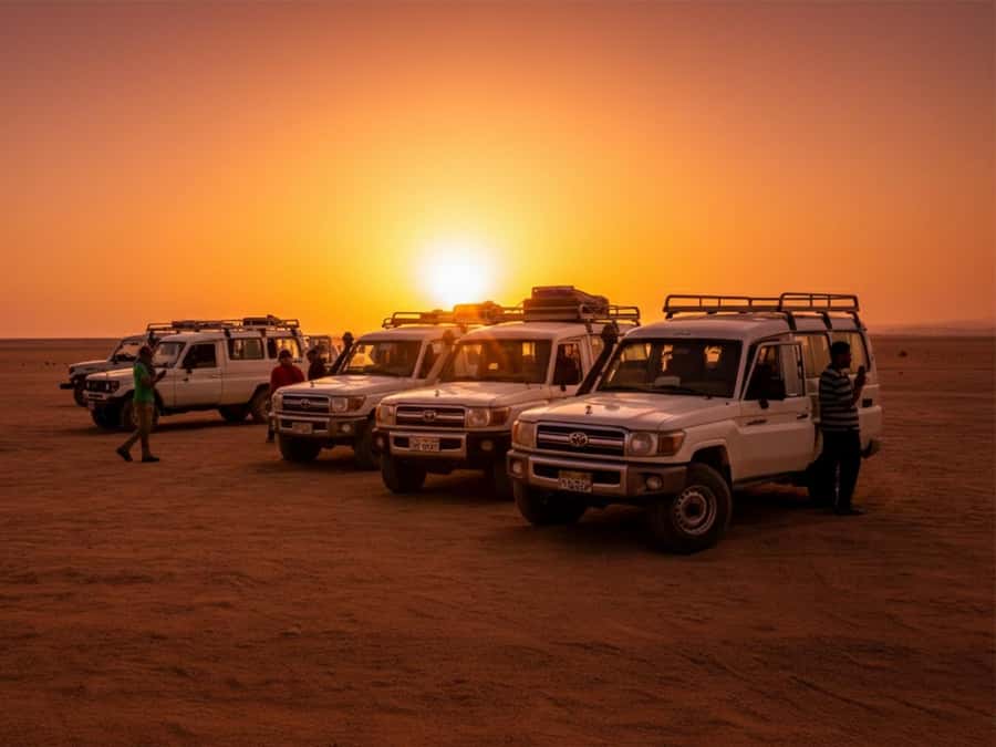 Makadi Bay: Mega Tour Jeep, ATV, Buggy, Camel, Dinner & Show - Safari Sahara Center: Safety Lesson, Then Quad Biking for About 45 Minutes