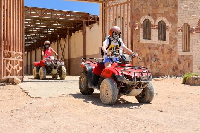 Makadi Seaside and Desert: 2h Quad Bike Adventure - Safety and Gear: Helmet Included, Goggles Optional