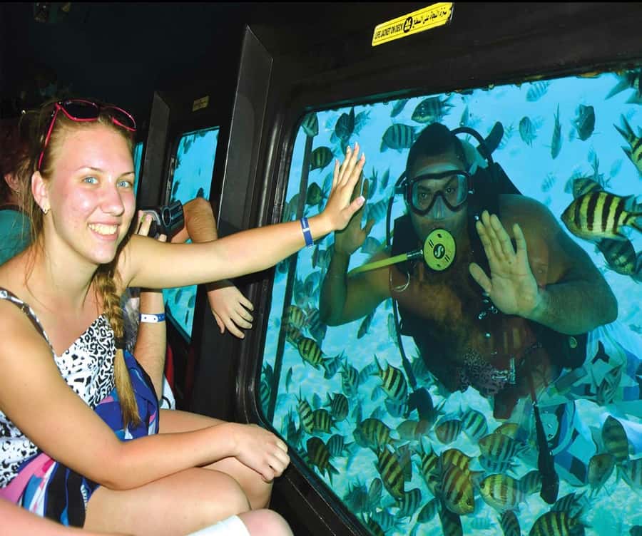 Marsa Alam: Royal Seascope Submarine Cruise with Pickup - The undersea deck experience: what it feels like looking 4 meters down