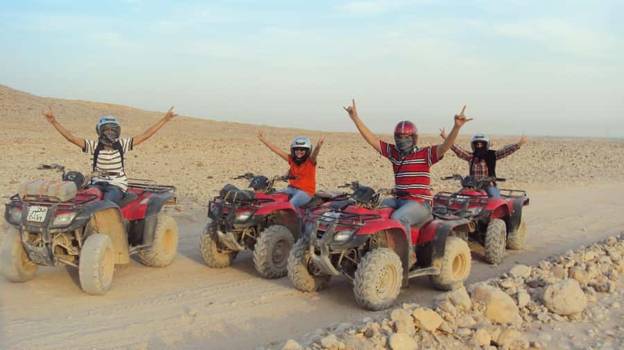 Morning Trip: Desert Safari Riding a Speed Quad Bike, Pickup - Hurghada Pickup And The Eastern Sahara Setting