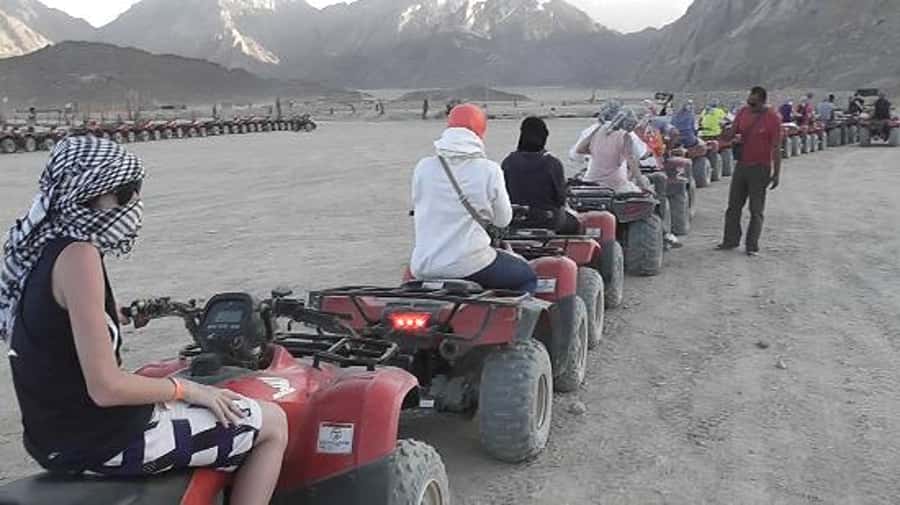 Morning Trip: Desert Safari Riding a Speed Quad Bike, Pickup - Bedouin Village Stop: Tea Ceremony Vibes And Shisha Expectations