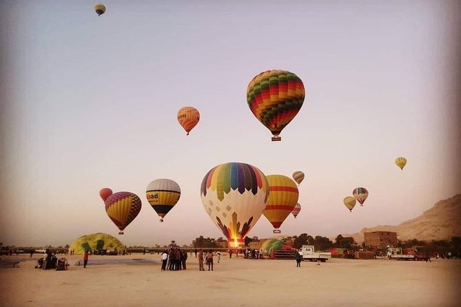 One Day Sunrise Balloon, Sunset Felucca ride, Luxor full-day tour - Colossi of Memnon: a quick West Bank warm-up