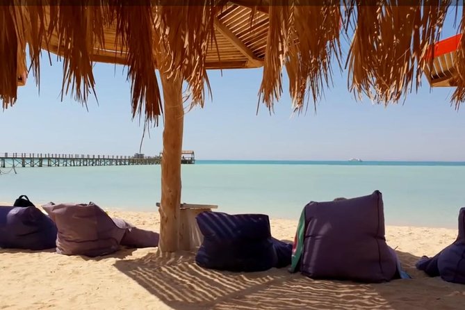 Orange Bay Island - Giftun Islands beach time: loungers, shade, and the real vibe