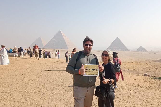 Private Day from Sharm to Cairo by plane, all entrance fees, Camel, Lunch, Guide - Giza Plateau: pyramids, Sphinx, and a camel ride with real context
