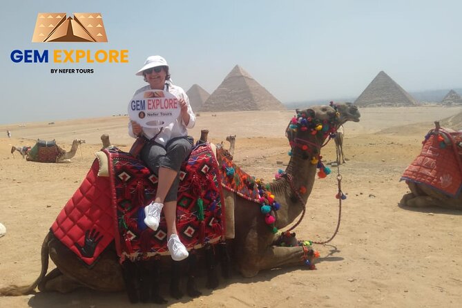 Private Day Tour Giza Pyramids, Egyptian Museum &Khan El-Khalili - Giza Pyramids first: Great Pyramid views, Valley Temple of Khafre, and the Sphinx