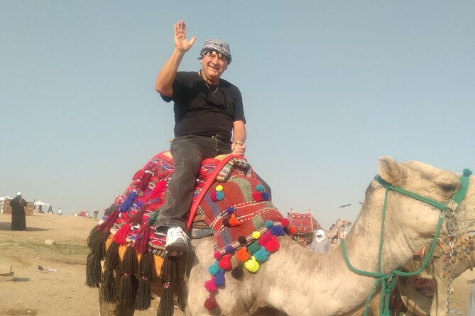 Private Day tour to Giza Pyramids with Camel ride - The Great Sphinx: the best photo moment you will actually understand