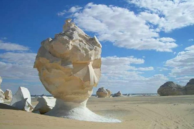 Private Day Tour To White Desert And Bahariya Oasis - Valley of Agabat, New White Desert, and spring time at the end