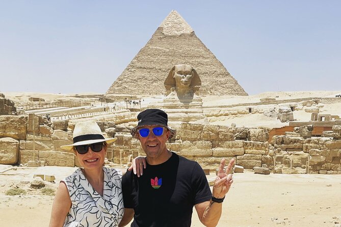 Private Giza Pyramids & Sakkara Tour with Camel Ride & Lunch - Great Sphinx close-up: time for photos and a calmer approach