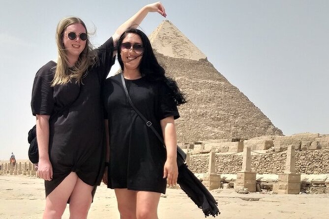 Private Giza Pyramids Sphinx Memphis Saqqara Lunch and Camel - Giza Plateau: Khufu, Khafre, Mykerinus, Sphinx, and the Valley Temple