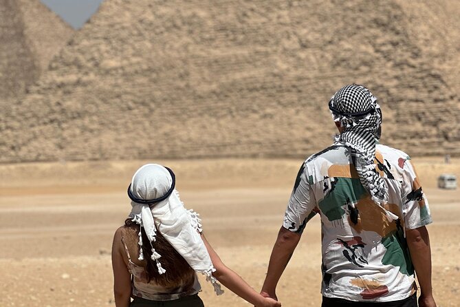 Private Half Day Giza Pyramids Tour with camel & Lunch - Camel Ride On The Plateau Edge: 20 Minutes Of Calm Sahara Feeling