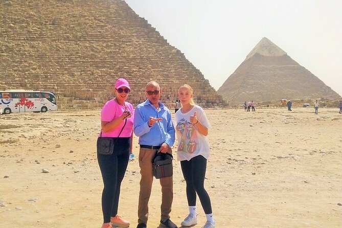 Private Tour: Giza Pyramids & Cairo Museum & Bazaar(All included) - Great Sphinx stop: same ticket, better context, and temple-legend connections