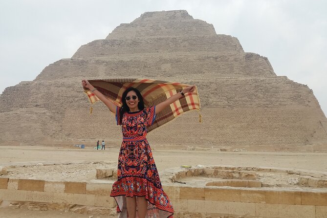 Private Tour to Giza pyramids Sphinx Sakkara and Camel Ridding - Giza pyramids, Valley Temple, and the Sphinx face of Chephren