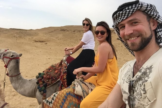 Private Tour to Giza Pyramids Sphinx with Camel Riding - Camel riding at the Giza area, for photos and perspective