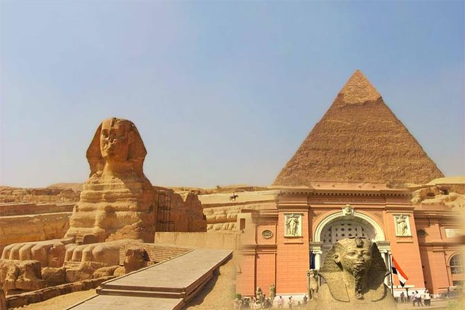 The Sphinx and the pyramids of Giza
