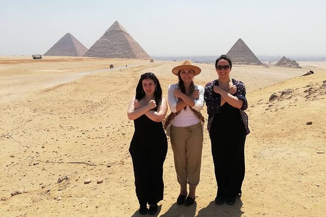 Pyramids of Giza & Sphinx - Pyramids of Giza: Great Pyramid plus the neighboring pyramids