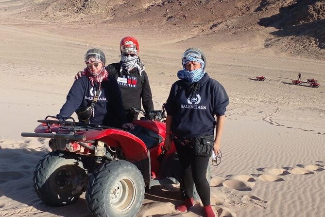 Quad 3 hours VIP safari adventure Hurghada - From dunes to Bedouin tea: what happens at the village stop