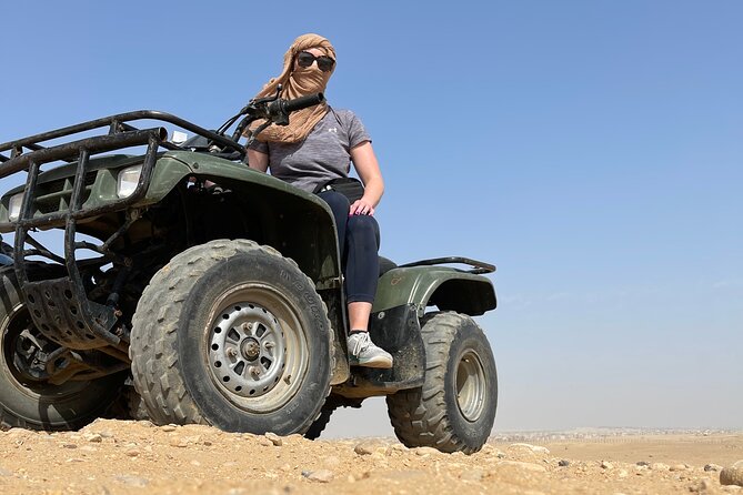 Quad in The Pyramids desert - Panoramic Quad Views of Cheops, Chephren, and Mekerinos
