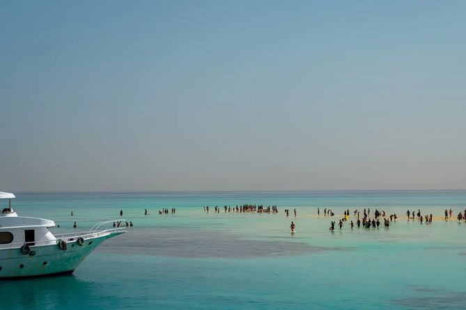 Ras Mohamed & White Island from Sharm El Sheikh by boat - Intro scuba session option for first-time underwater breathing
