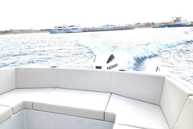 Red Sea: Orange Island Speedboat Full Day Tour with Lunch - Getting to the boat: pickup, small group pace, and comfort