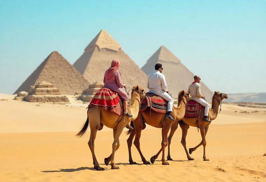 Sharm El-Sheikh: Cairo Full-Day Meet The Pharaohs by Flight - Giza Plateau: Pyramids, Great Sphinx, and Camel Time