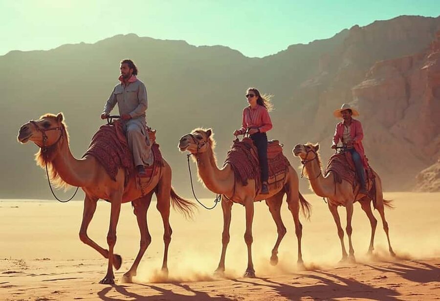 Sharm El-Sheikh: Camel Riding, Stargazing, BBQ Dinner & Show - Getting to Wadi Khrome Valley: Pickup, Ride, and Desert Views
