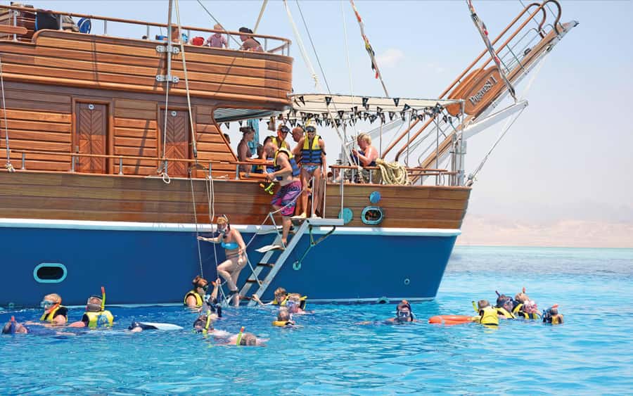 Sharm: Pirates Sailing Boat cruise with transfers & lunch - Ras Mohamed National Park: the reef stop that drives the trip