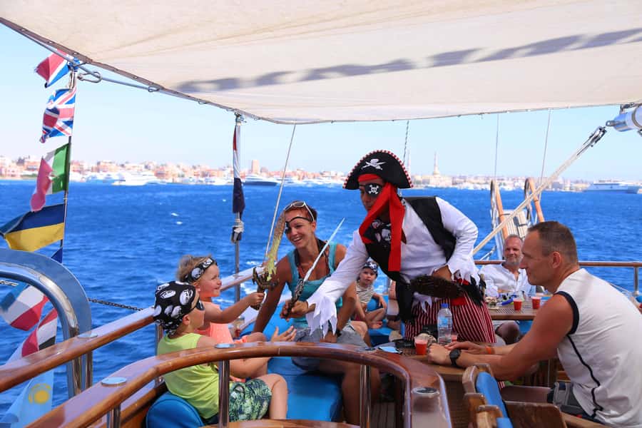 Sharm: Pirates Sailing Boat cruise with transfers & lunch - White Island: why it’s fun, and why it’s short