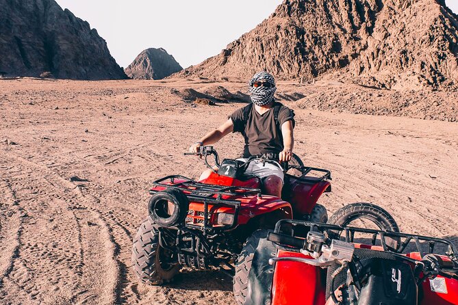 Sharm: Quad Bike or Car Buggy, Camel ride & optional VIP Bedouin Dinner & Show - Pickup, Timing, and the Overall Flow (5 to 6 Hours)