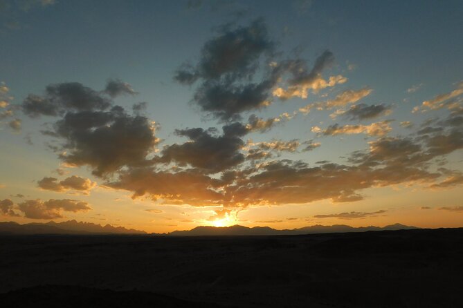 Sunset Safari trip by Jeep - The El Gouna Bedouin family stop, tea, bread, shisha, and a camel ride