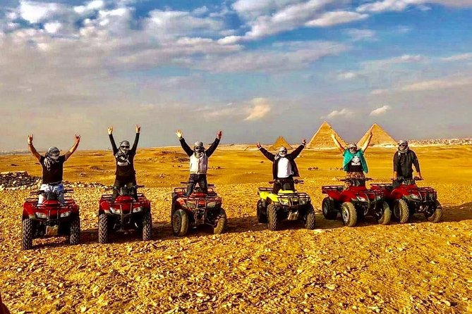 Top rated ATV quad bike at the Desert of Giza Pyramids - The quad ride across the Giza Plateau and the photo moment with the pyramids