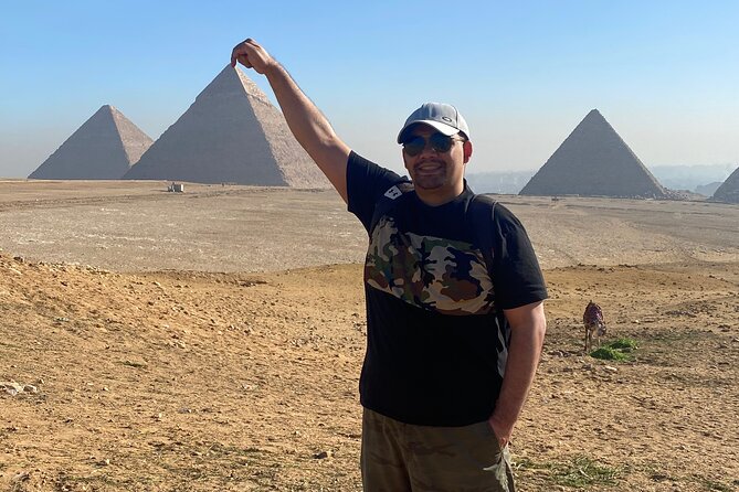 Top Rated Giza Pyramids,Sphinx,Camel ride,lunch & inside pyramids - Getting your best pyramid photos: the panoramic viewpoint stop