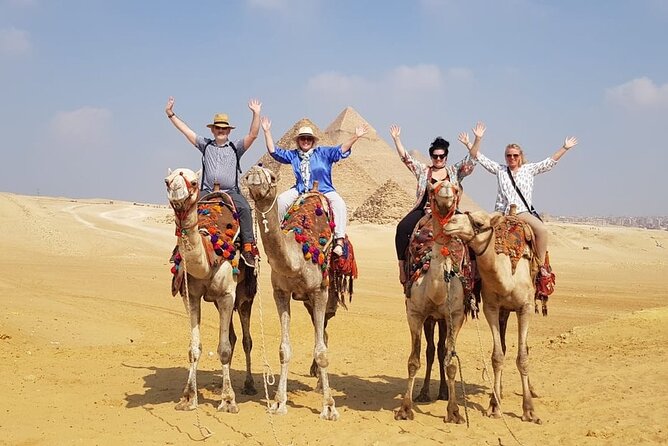 Tour to Giza Pyramids & museum of Egyptian civilization - Pyramids of Cheops, Chephren, and Mykerinus, plus the Sphinx