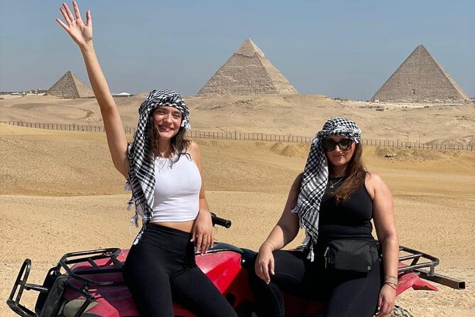 VIP Giza Pyramids,Sphinx,ATV bike,CamelRide,Shopping&DinnerCruise - A One-Day Giza Plan That Feels Like Two Trips in One